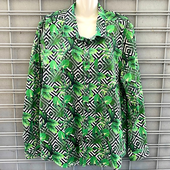 Paisley & Gray Leaf π΄ π Printed Button Down Dress Shirt - Picture 2 of 12